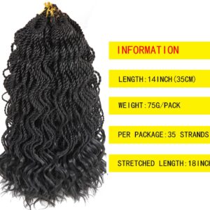 Wavy senegalese braids with curly ends